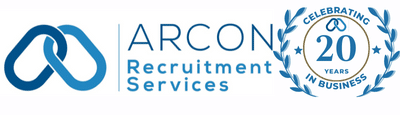 Arcon Recruitment 20 Years Logo
